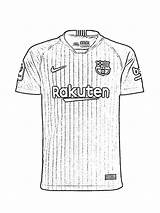FC Barcelona Jersey Coloring Page  Funny Pages sketch template