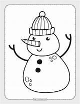 Cute Printable Snowman Coloring Pages sketch template