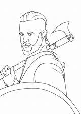 Vikings Holding Axe coloring Page  Download Print Or Color Online For sketch template