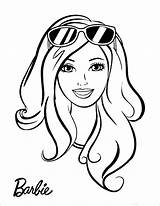 Doll Face Barbie Coloring Pages sketch template
