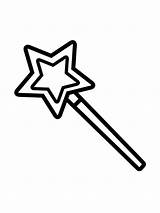 Magic Wands Coloring Printables Pages Sketch Page sketch template
