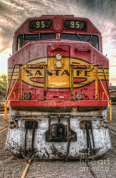 Old Santa Fe Engine Photograph by Eddie Yerkish