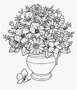 Hard Coloring Pages Flowers HD Png Download  Transparent Image sketch template