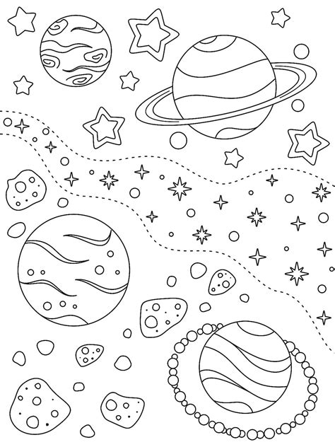 free easy to print space coloring pages tulamama - free printable space ...