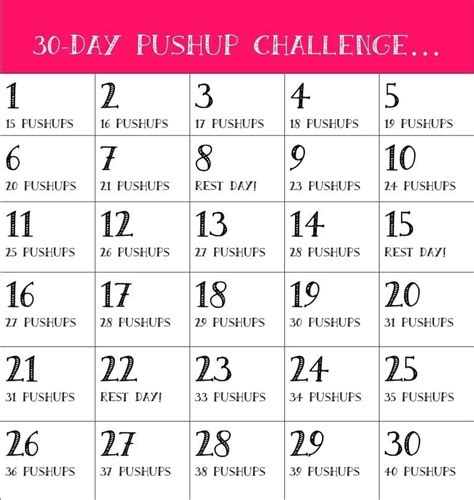 30-Day Push-Up Challenge • The MAN