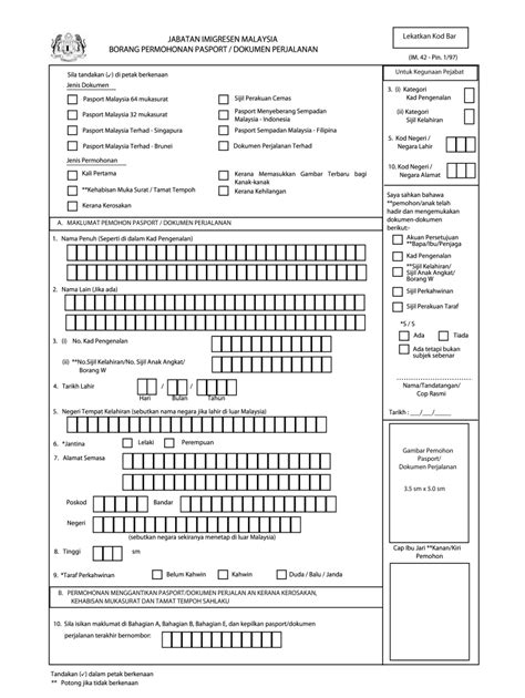 Borang Permohonan Pekerjaan Fill Out Sign Online Dochub - Photos