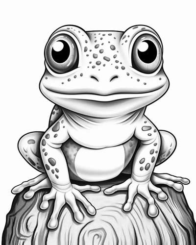 Tree Frog Coloring Pages