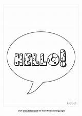 Saying Hello Coloring Pages sketch template