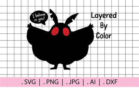 Cute Mothman SVG Digital Download PNG Decal Shirt - Etsy