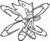Sonic Coloring Page sketch template