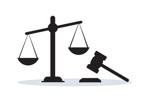 Premium Vector | Justice scale court symbol illustration