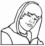 Justin Bieber Coloring Sheets Pages sketch template