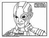 Nebula Marvel Coloring Pages sketch template