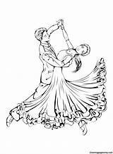 Ballroom Dancer Coloring Pages sketch template