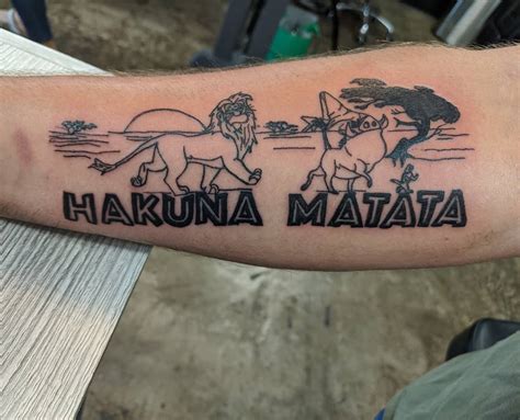 Hakuna Matata Tattoo Ideas Celebrating a Life Without Worries