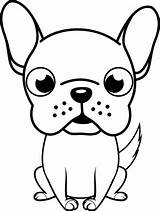 Cute French Bulldog coloring Page  Free Printable Coloring Pages sketch template