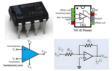 OP AMP 741 Pin Diagram » Hackatronic