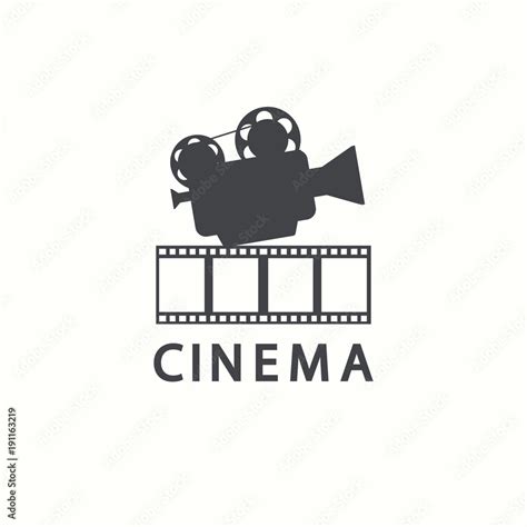 Cinema logo. Vector movie emblem template Stock Vector | Adobe Stock