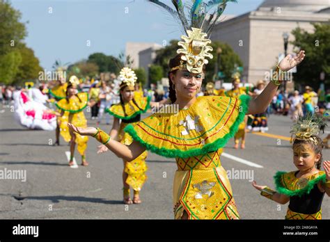 Washington DC, USA - September 21, 2019: The Fiesta DC, Colombian ...