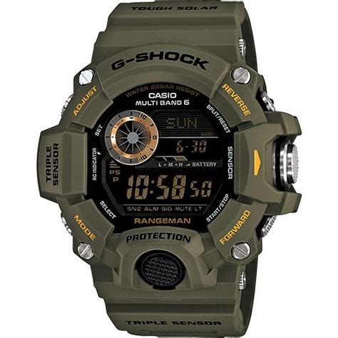 Casio Men's G-Shock Resin Strap Rangeman Digital Watch - Green