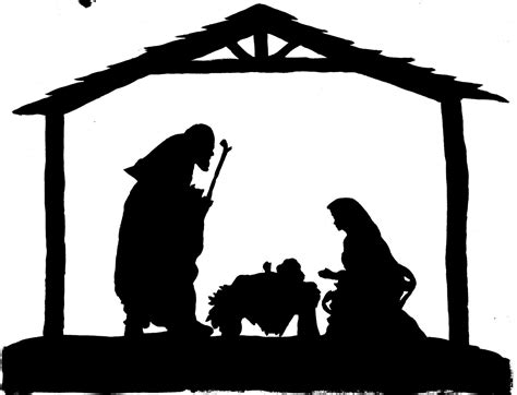 Free Printable Nativity Silhouette - Printable Templates