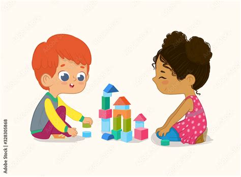 Preschool Kids Playing Clipart