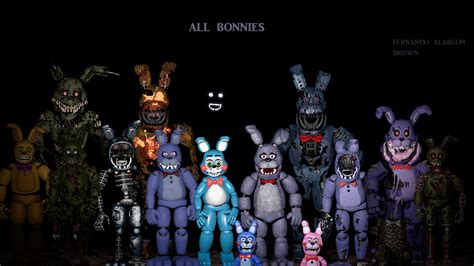 All Bonnies by sebastian712 on DeviantArt