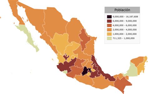 Mexican states by population 2015 es - Anexo:Entidades federativas de ...