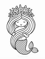 Printable Mermaid Coloring Pages With Free PDFs sketch template