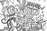 Printable Mardi Gras Coloring Pages sketch template