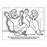 Joseph In Prison Coloring Page Sketch sketch template