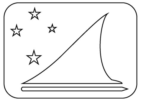 Flag of Tokelau Emoji coloring page | Free Printable Coloring Pages