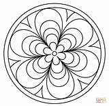 Simple Mandala Coloring Page  Home sketch template