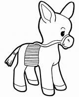 Donkey Coloring Pages Printable Sketch Page sketch template