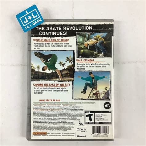 Skate 2 (Platinum Hits) - Xbox 360 [Pre-Owned] – J&L Video Games New ...