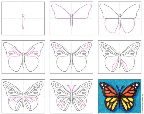 Easy Way To Draw A Butterfly Butterfly Drawing Easy Butterfly | The Best Porn Website