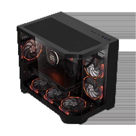 Coolman Spectra M-ATX Dual Chamber Case - Black | White | Bermor Techzone