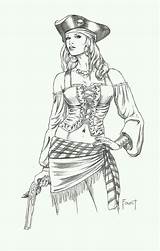 Pirate Wench Drawing At PaintingValleycom  Explore Collection Of sketch template