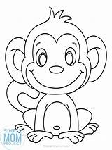 Printable Monkey Coloring Pictures Select From 35478 coloring  sketch template