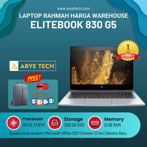 Laptop HP Elitebook 830 G5 | Shopee Malaysia