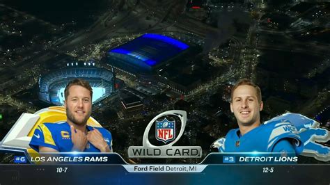 NFC Wild Card on NBC intro | LAR@DET | 1/14/2024 - YouTube