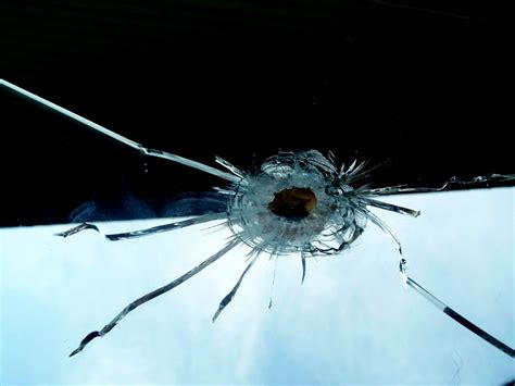 bullet hole in glass | Jo Naylor | Flickr