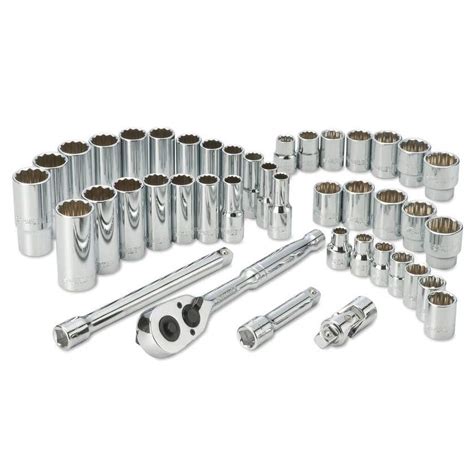 Stanley 3/8" Drive Metric & A/F Socket Set - 42 Piece