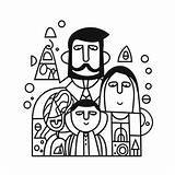 Coloring Page Featuring Parents  Coloring sketch template