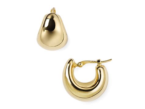 Nancy b Vermeil Hoop Earrings in Gold | Lyst