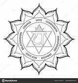 Chakra Mandala Coloring Page Sketch sketch template