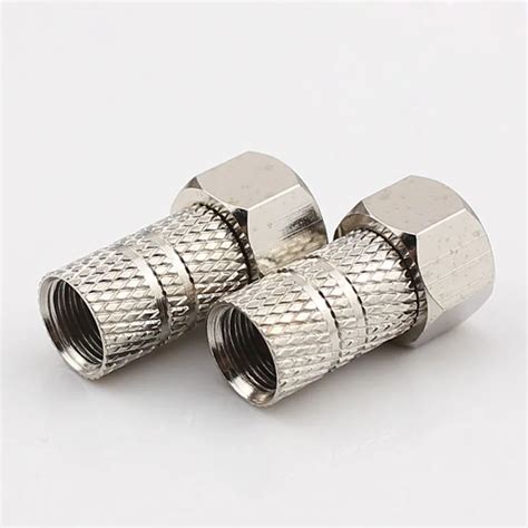 50pcs TV Cable Connector Metric Self Tight f Head Screw F Plug ...