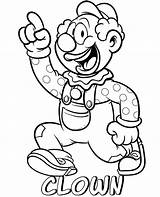 Clown Coloring Pages Printable sketch template
