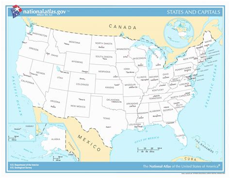 United States Map 5 Great Lakes New Map Us State Borders Printable ...