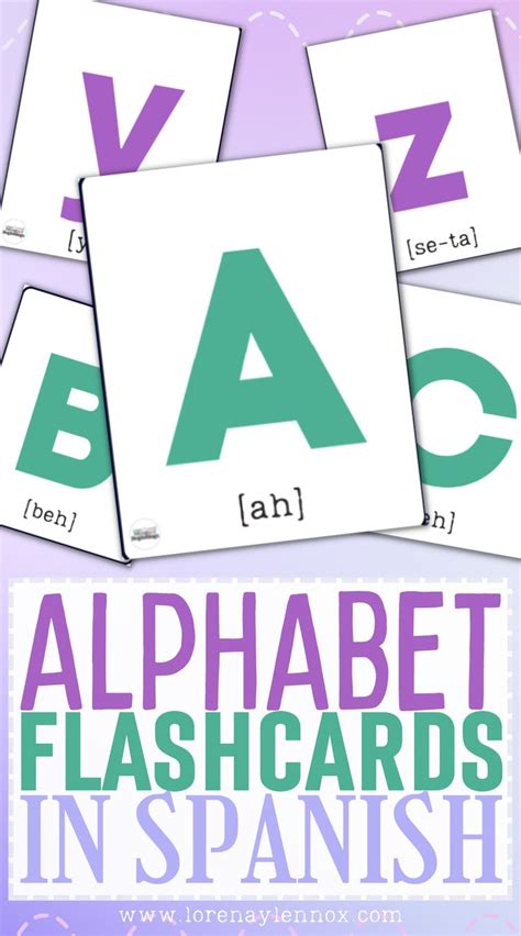 the alphabet flashcards in spanish